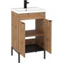 Umywalka z szafką 50 cm dąb AMAUB5122N Astor Alba zdj.2