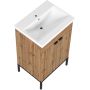 Umywalka z szafką 50 cm dąb AMAUB5122N Astor Alba zdj.3