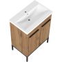 Umywalka z szafką 60 cm dąb AMAUB6122N Astor Alba zdj.3
