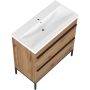 Umywalka z szafką 80 cm dąb AMAUB8022N Astor Alba zdj.3