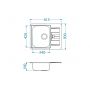 Zlewozmywak stalowy 61.5x50 cm stal 1065681 Alveus Line zdj.2