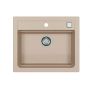 Zlewozmywak granitowy 59x50 cm beżowy 1131993 Alveus Atrox zdj.1
