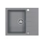 Zlewozmywak granitowy 59x50 cm szary/grafitowy/onyx 1132020 Alveus Cadit zdj.1