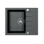 Zlewozmywak granitowy 59x50 cm czarny 1132021 Alveus Cadit zdj.1