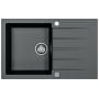 Zlewozmywak granitowy 79x50 cm czarny 1132026 Alveus Cadit zdj.1