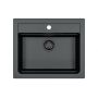 Zlewozmywak granitowy 59x50 cm czarny 1148162 Alveus Atrox zdj.1