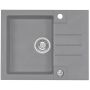 Zlewozmywak granitowy 59.5x47.5 cm szary/grafitowy/onyx 1213081 Alveus Rock zdj.1