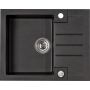 Zlewozmywak granitowy 59.5x47.5 cm czarny 1213091 Alveus Rock zdj.1