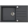 Zlewozmywak granitowy 78x48 cm szary/grafitowy/onyx 4203005 Alveus Rock zdj.1