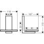 Mydelniczka ścienna czarna 42605670 Axor Universal Rectangular zdj.2