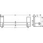Poręcz ścienna 42613340 Axor Universal Rectangular zdj.2