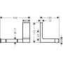 Uchwyt na papier toaletowy chrom 42656000 Axor Universal Rectangular zdj.2