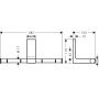 Uchwyt na papier toaletowy chrom 42657000 Axor Universal Rectangular zdj.2