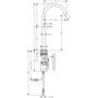 Axor One 48030670 bateria umywalkowa stojąca czarna zdj.2