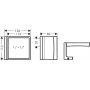 Lusterko kosmetyczne 12x11 cm kwadratowe czarny 42649670 Axor Universal Rectangular zdj.2
