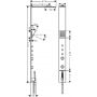 Panel prysznicowy termostatyczny 12595000 Axor ShowerComposition zdj.2