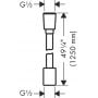 Axor ShowerSolutions 28227330 wąż prysznicowy 125 cm zdj.2