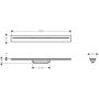 Axor Drain element zewnętrzny odpływu liniowego 70 cm brąz szczotkowany 42520140 zdj.2