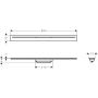 Element zewnętrzny odpływu 80 cm czarny 42521340 Axor Drain zdj.2