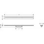 Element zewnętrzny odpływu 90 cm stal 42522800 Axor Drain zdj.2