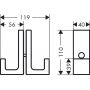 Uchwyt drzwi prysznicowych 42639670 Axor Universal Rectangular zdj.2