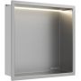 Półka wnękowa 30 cm stal B01010101091 Balneo Wall Box LED Inox zdj.4
