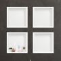 Półka wnękowa 30 cm biała OBWH2 Balneo Wall-Box One White zdj.4