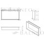 Półka wnękowa 60 cm B01010101092 Balneo Wall Box LED Inox zdj.2