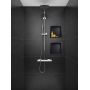 Półka wnękowa 30 cm czarna OBBL1 Balneo Wall-Box One Black zdj.5