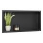 Półka wnękowa 60 cm OBBL3NR Balneo Wall-Box No Rim Black zdj.1