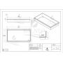 Półka wnękowa 60 cm stal OBIN3NR Balneo Wall-Box No Rim Inox zdj.2