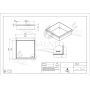 Półka wnękowa 30 cm biała OBWH1NR Balneo Wall-Box No Rim White zdj.2