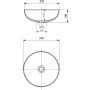 Umywalka 37.9x37.9 cm okrągła 14940710325 Bocchi Sottile Slim Line zdj.2
