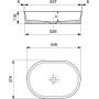 Umywalka 54.9x37.9 cm owalna nablatowa szary/kamień 15210060125 Bocchi Sottile Slim Line zdj.2