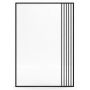 Lustro 70x100 cm prostokątne czarny 301210000402 BD Art Szprosy zdj.1