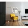 Lustro 90x90 cm okrągłe z oświetleniem z matą grzewczą złoty 5904107912400 Baltica Design Tiny Border Bright zdj.2