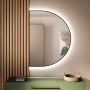 Lustro 150x85 cm z oświetleniem czarny 5904107925523 Baltica Design Tiny Border Semi Round zdj.2