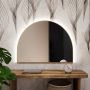 Lustro 150x95 cm z oświetleniem czarny 5904107926018 Baltica Design Tiny Border Semi Round zdj.1