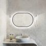 Lustro 50x110 cm owalne czarny 5904107928852 Baltica Design Tiny Border Pastille zdj.1