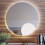 Lustro 100x100 cm okrągłe z oświetleniem 5904107912684 Baltica Design Bright zdj.3
