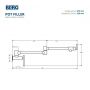 Bateria kuchenna ścienna czarna 830135B Berg Pot Filler zdj.2