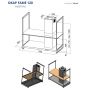 Okap wyspowy 120 cm czarny FRAOWKLDBK1201 Berg Frame zdj.4