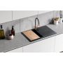 Zlewozmywak granitowy 78x50 cm czarny BRQ1911BK Berg Hobart zdj.4