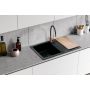 Zlewozmywak granitowy 78x50 cm czarny BRQ1911BK Berg Hobart zdj.5
