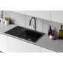 Zlewozmywak ceramiczny 86x51 cm czarny BRZ19C11P Berg Grazia zdj.4