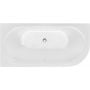 Wanna narożna 159x75 cm prostokątna biała #WAA160ALBS Besco Avita A-Line zdj.3