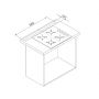 Okap kuchenny 60 cm blatowy czarny CDB6001CC Ciarko Design Moondraft zdj.8