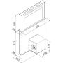 Okap kuchenny 60 cm blatowy czarny CDB6001CC Ciarko Design Moondraft zdj.2