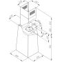 Okap kuchenny 40 cm ścienny czarny CDP403C Ciarko Design Minimal zdj.2