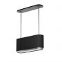 Okap kuchenny 90 cm wyspowy czarny CDW9001B Ciarko Design Mono W zdj.1